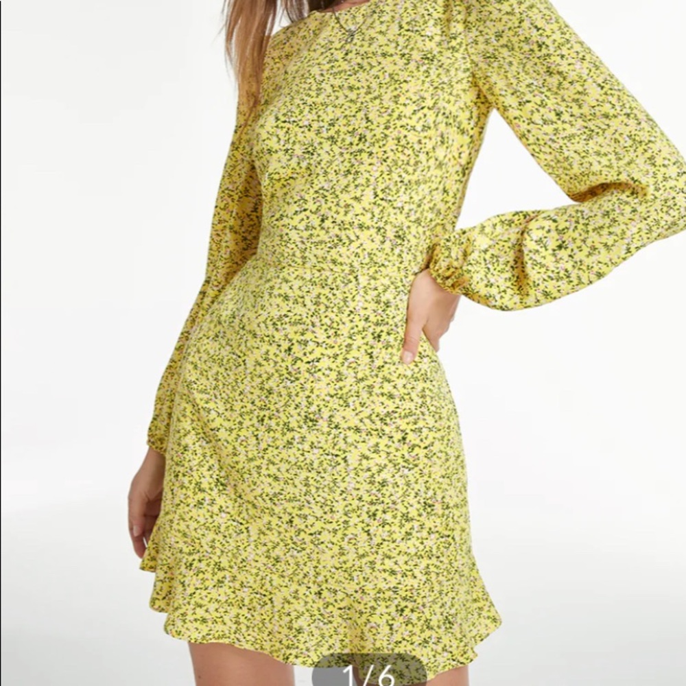 Cutout floral dress